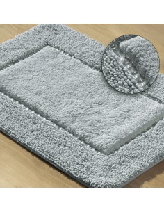 DYWANIK ŁAZIENKOWY CHIC 60 X 90 CM SREBRNY