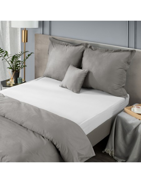 PRZEŚCIERADŁO JERSEY3 220 X 200 X 30 CM BIAŁY