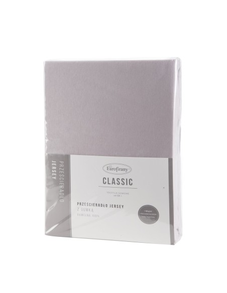 PRZEŚCIERADŁO JERSEY3 220 X 200 X 30 CM JASNOSZARY