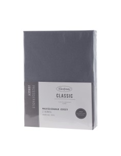 PRZEŚCIERADŁO JERSEY3 120 X 200 X 25 CM CIEMNOSTALOWY