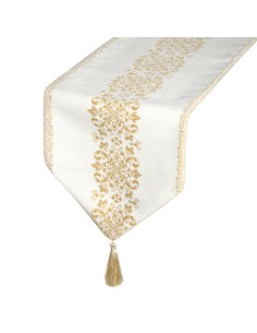 OBRUS MAJORKA 30 X 180 CM BIAŁY 2