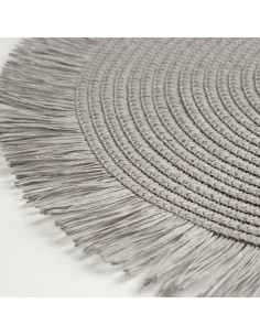 PODKŁADKA BOHO 1 FI 38 CM SZARY 2