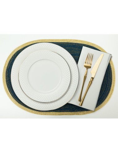 PODKŁADKA TIRANA 30 X 45 CM GRANATOWY