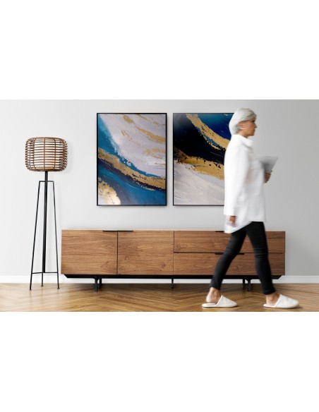 OBRAZ 605 60 X 90 CM SZARY