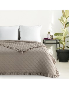 NARZUTA VANESA 220 X 240 CM CIEMNOBEŻOWY