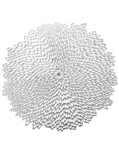 PODKŁADKA ELEN O 38 CM SREBRNY