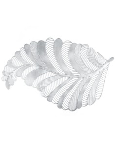 PODKŁADKA PETAL 30 X 45 CM SREBRNY