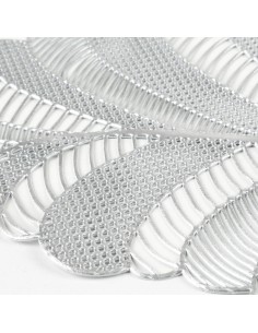 PODKŁADKA PETAL 30 X 45 CM SREBRNY 2