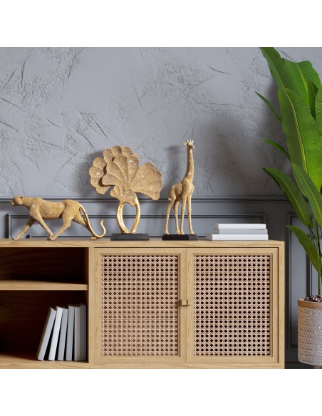 FIGURKA DEKORACYJNA ELDO 17 X 6 X 27 CM ZŁOTY