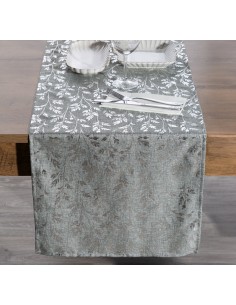 OBRUS SIMONA 40 X 140 CM SREBRNY