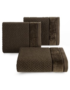 RĘCZNIK FRIDA (08) 50 X 90 CM CIEMNOBRĄZOWY