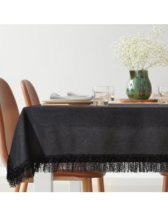 OBRUS JASPER 140 X 260 CM CZARNY