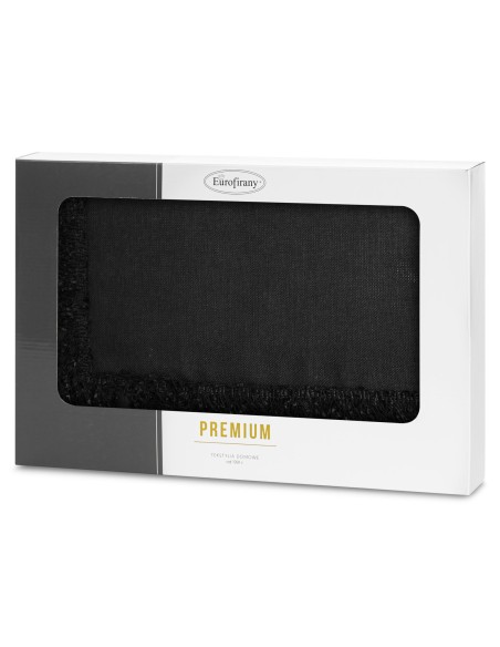 OBRUS JASPER 140 X 260 CM CZARNY