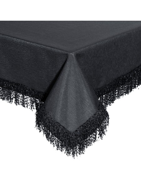 OBRUS JASPER 140 X 260 CM CZARNY