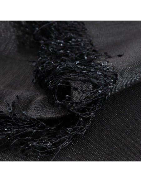 OBRUS JASPER 140 X 260 CM CZARNY