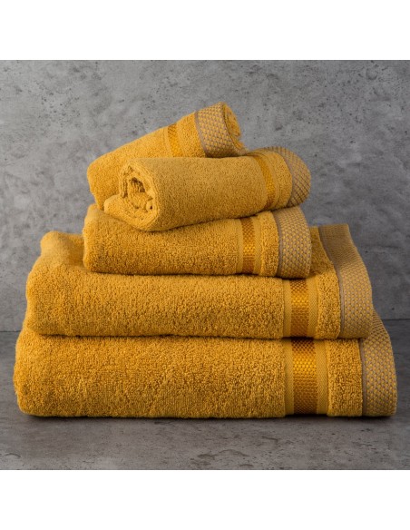 RĘCZNIK ABBIE (08) 100 X 150 CM CIEMNOŻÓŁTY