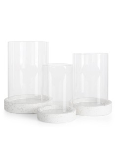 ŚWIECZNIK DEKORACYJNY KEVIN (02) FI 15 X 20 CM TRANSPARENTNY 2