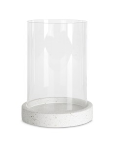 ŚWIECZNIK DEKORACYJNY KEVIN (03) FI 18 X 24 CM TRANSPARENTNY