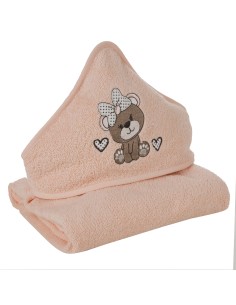 RĘCZNIK DZIECIĘCY BABY65 100 X 100 CM JASNOPOMARAŃCZOWY 2