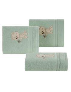 RĘCZNIK DZIECIĘCY BABY66 100 X 100 CM MIĘTOWY
