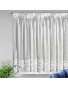 FIRANA GOTOWA AMY NA TAŚMIE 300 X 150 CM BIAŁY