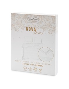 KOMPLET POŚCIELI RETRO 5 160 X 200 CM BIAŁY 2