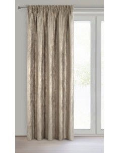 ZASŁONA GOTOWA ESTEL NA TAŚMIE 140 X 270 CM CIEMNOBEŻOWY 2