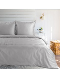 KOMPLET POŚCIELI RETRO 5 220 X 200 CM JASNOSZARY