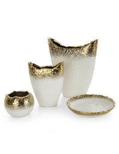 WAZON DEKORACYJNY SERIN (03) 30 X 9 X 35 CM BIAŁY 2