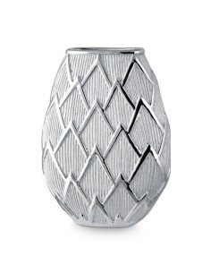 WAZON DEKORACYJNY SAELA (01) 20 X 10 X 26 CM SREBRNY