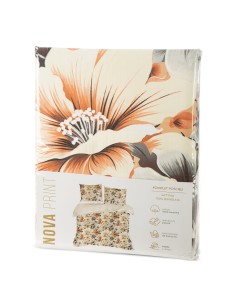 KOMPLET POŚCIELI SATYNOWEJ NIKA 51 140 X 200 CM CIEMNOKREMOWY 2