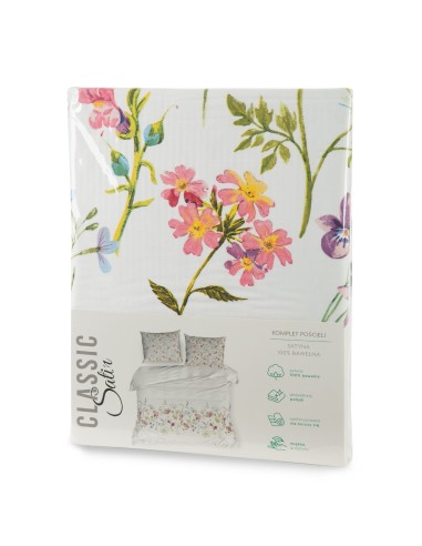 KOMPLET POŚCIELI SATYNOWEJ SPRING 24 220 X 200 CM BIAŁY