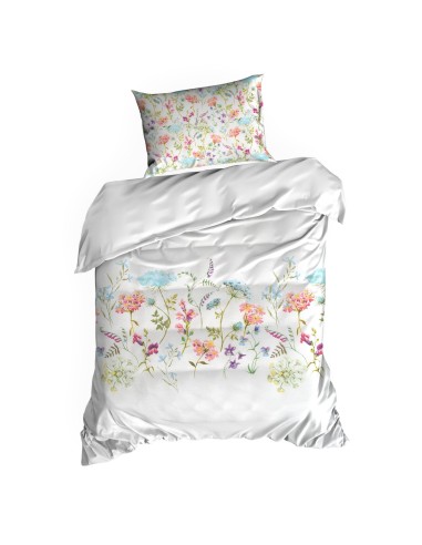 KOMPLET POŚCIELI SATYNOWEJ SPRING 24 220 X 200 CM BIAŁY