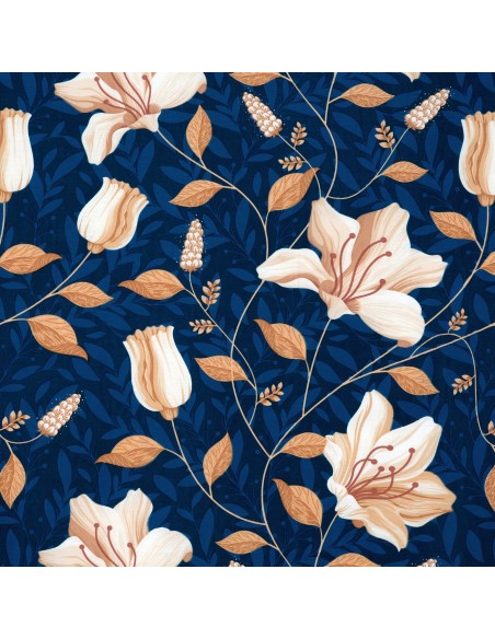 KOMPLET POŚCIELI SATYNOWEJ NIKA 48 140 X 200 CM GRANATOWY