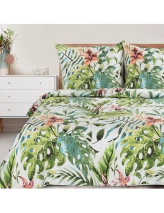 KOMPLET POŚCIELI BAWEŁNIANEJ SONIA 40 220 X 200 CM BIAŁY