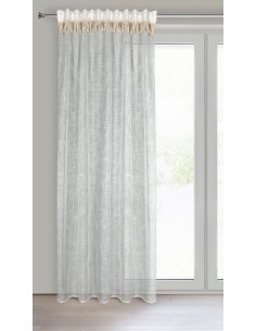 ZASŁONA GOTOWA ALANIA NA TAŚMIE 140 X 270 CM NATURALNY 2