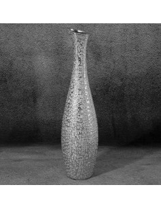 WAZON DEKORACYJNY RISO FI 15 X 60 CM SREBRNY 2