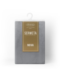 OBRUS MELINDA 85 X 85 CM STALOWY 2