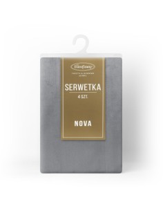 OBRUS MELINDA 30 X 40 CM STALOWY 2