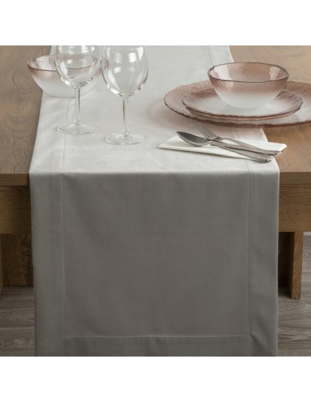 OBRUS MELINDA 40 X 140 CM SREBRNY