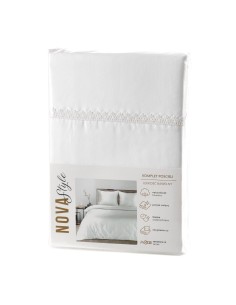 KOMPLET POŚCIELI LINDA 160 X 200 CM BIAŁY 2
