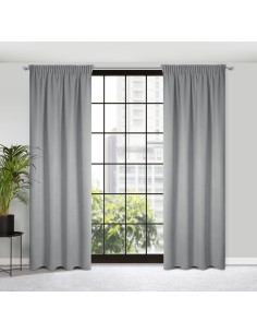 ZASŁONA GOTOWA CARLO NA TAŚMIE 130 X 300 CM SREBRNY 2