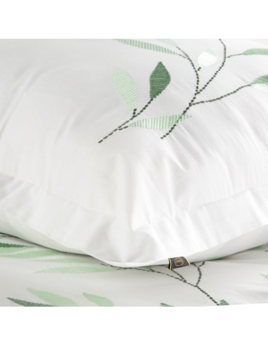 KOMPLET POŚCIELI SATYNOWEJ HAFT 220 X 200 CM BIAŁY