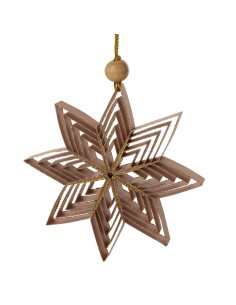 OZDOBA ŚWIĄTECZNA PA 77 12 X 0.5 X 12 CM RÓŻOWY