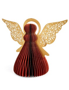 OZDOBA ŚWIĄTECZNA PA 98 15 X 30 X 24 CM BORDOWY