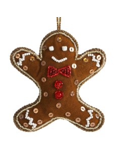 OZDOBA ŚWIĄTECZNA 17 5X8 BR CZER BRĄZOWY