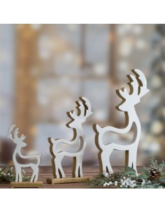 FIGURKA ŚWIATECZNA D136B 18 X 5 X 31 CM BIAŁY 2