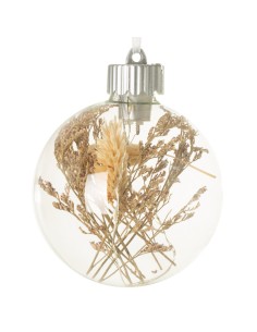 BOMBKA CHOINKOWA SZKLANA O 8 CM TRANSPARENTNY
