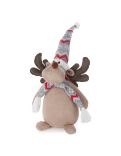 LALKA ŚWIĄTECZNA DEKORACYJNA 23 X 17 X 44 CM BEŻOWY