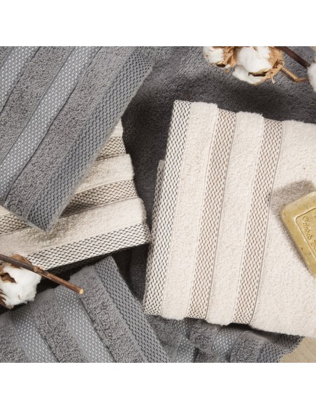 RĘCZNIK RIKI (04) 70 X 140 CM STALOWY